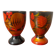 hand-painted wooden egg cups artisanal manufacturing folklore Russian crafts