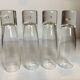 4 bubble foot flutes in Kosta Boda style