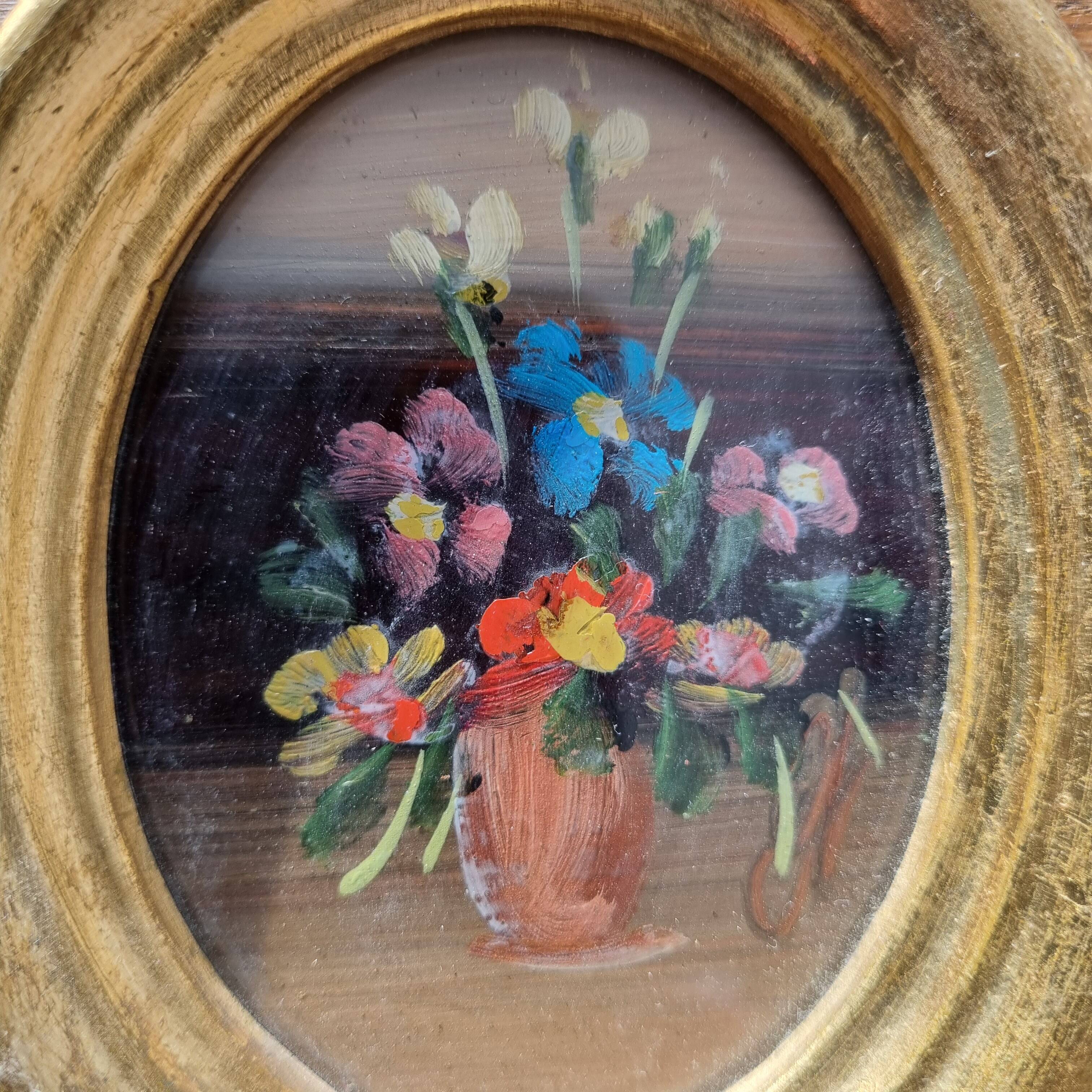 Small vintage oil paintings