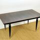 Table à manger Art déco en ébène de macassar, 1940