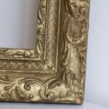 Old gilded wooden frame