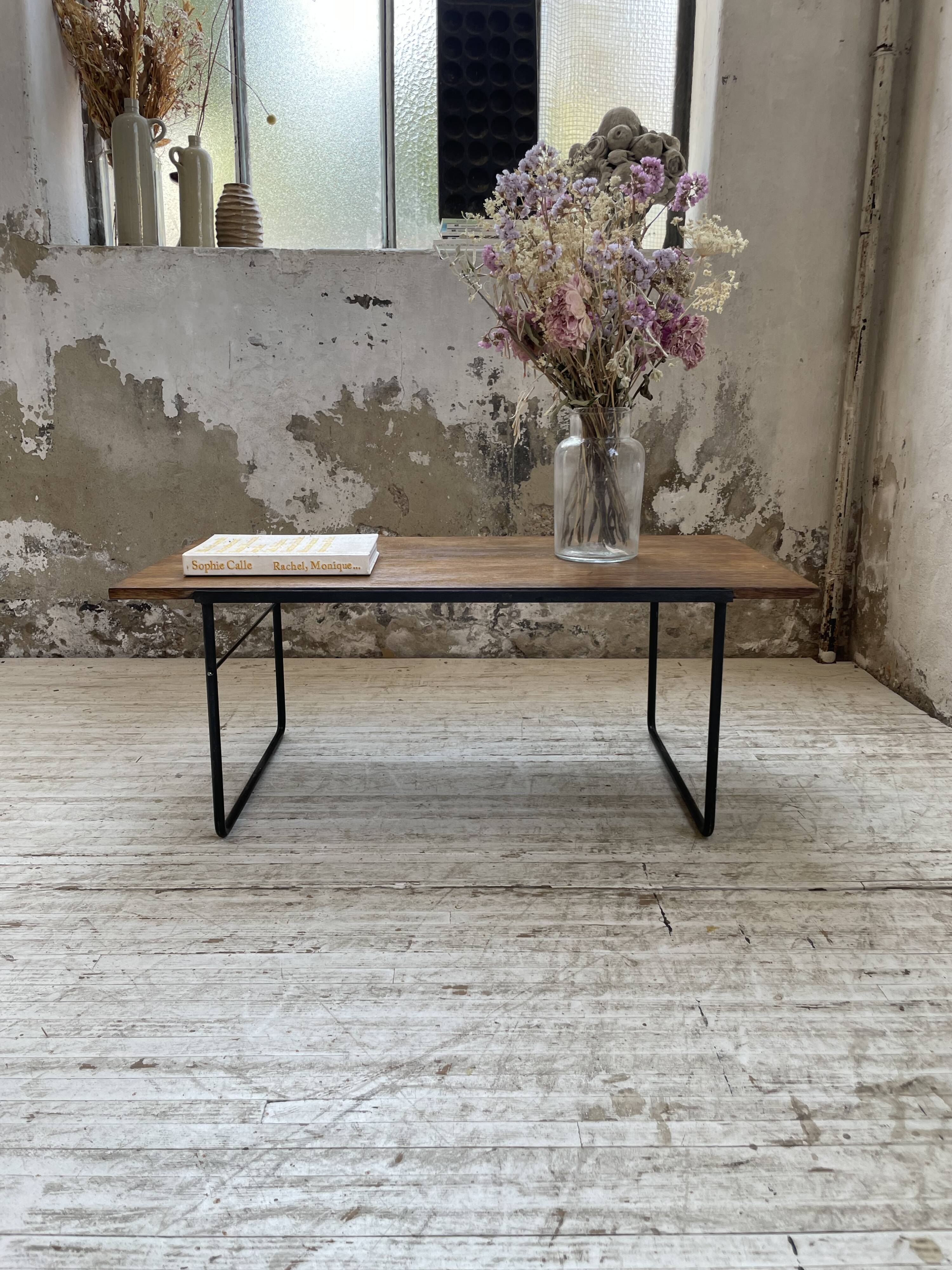 50s modernist oak coffee table