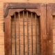 Teak patio door