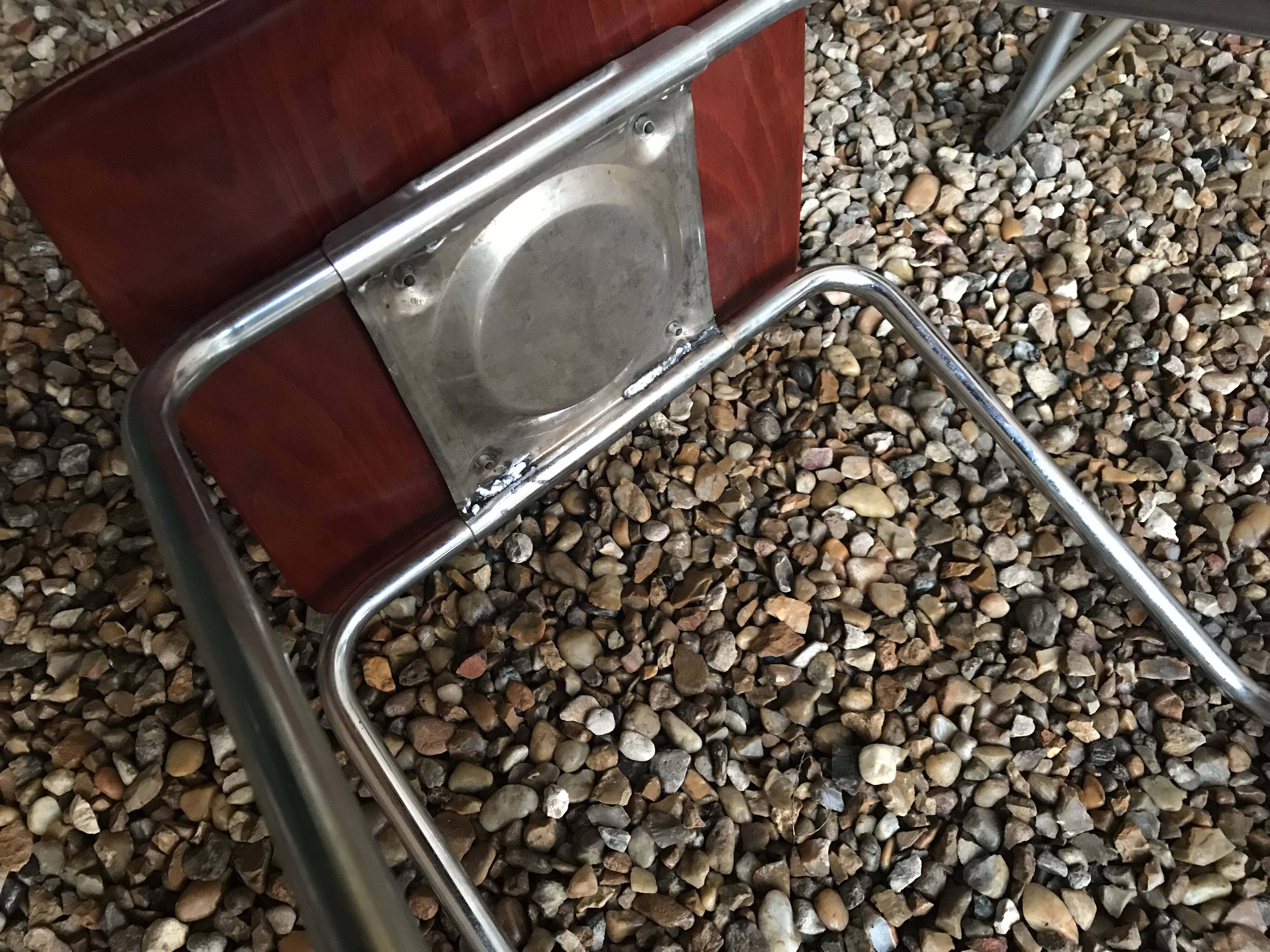 Set of 6 vintage Pagholz Flötotto stackable chairs in Pagwood