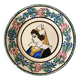 Quimper Breton plate and flowers