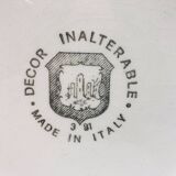 6 vintage blue soup plates “Toile de Jouy patterns”