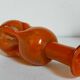 Trio of vintage blown glass soliflore vases
