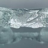 1970s Swedish Pukeberg Glass Candle Holder