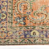 Pumpink Orange Classic Turkish Vintage Rug, 191x272Cm