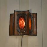 Applique murale Accolay en cuivre et résine 1950’s