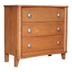 Wooden commode with 3 drawers, storage unit, antique, Art Deco