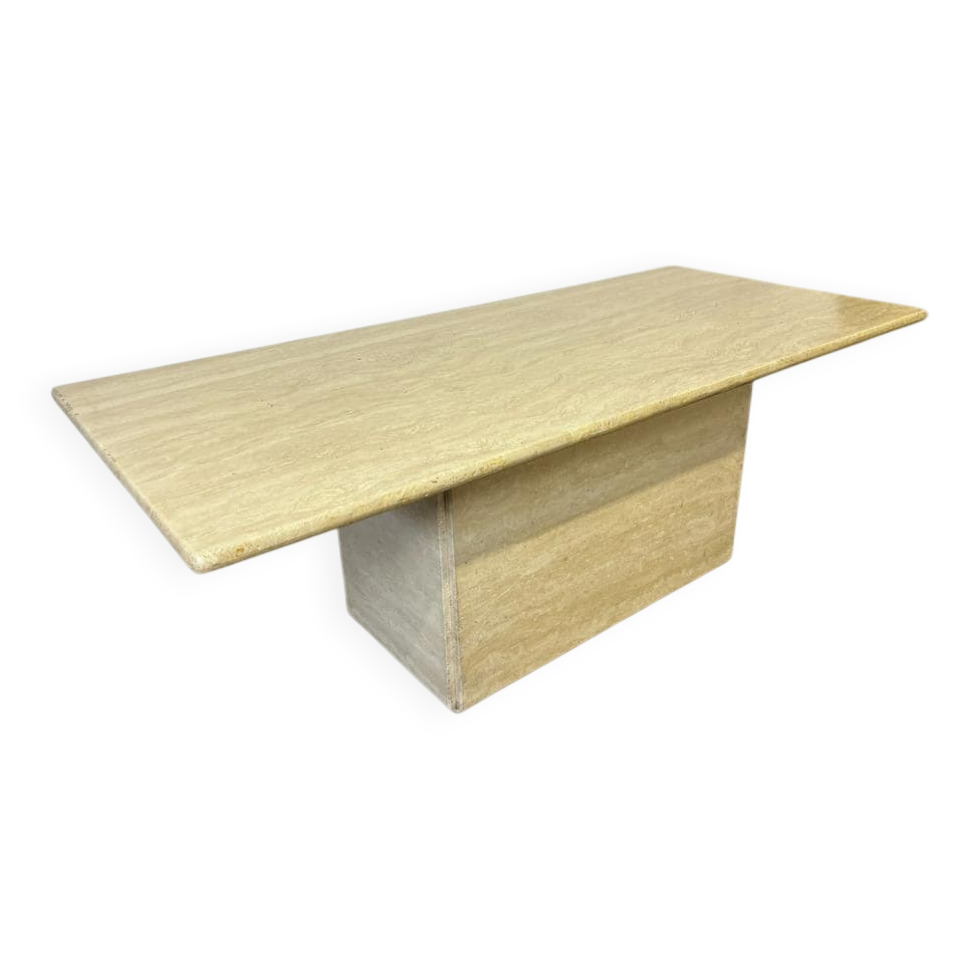 Table basse vintage en pierre