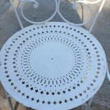 Wrought iron garden furniture