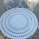 Wrought iron garden furniture