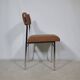 Mid Century Chairs in Chrome and Fabric, Set of 4, 1970s