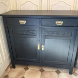 Art-deco period oak commodus