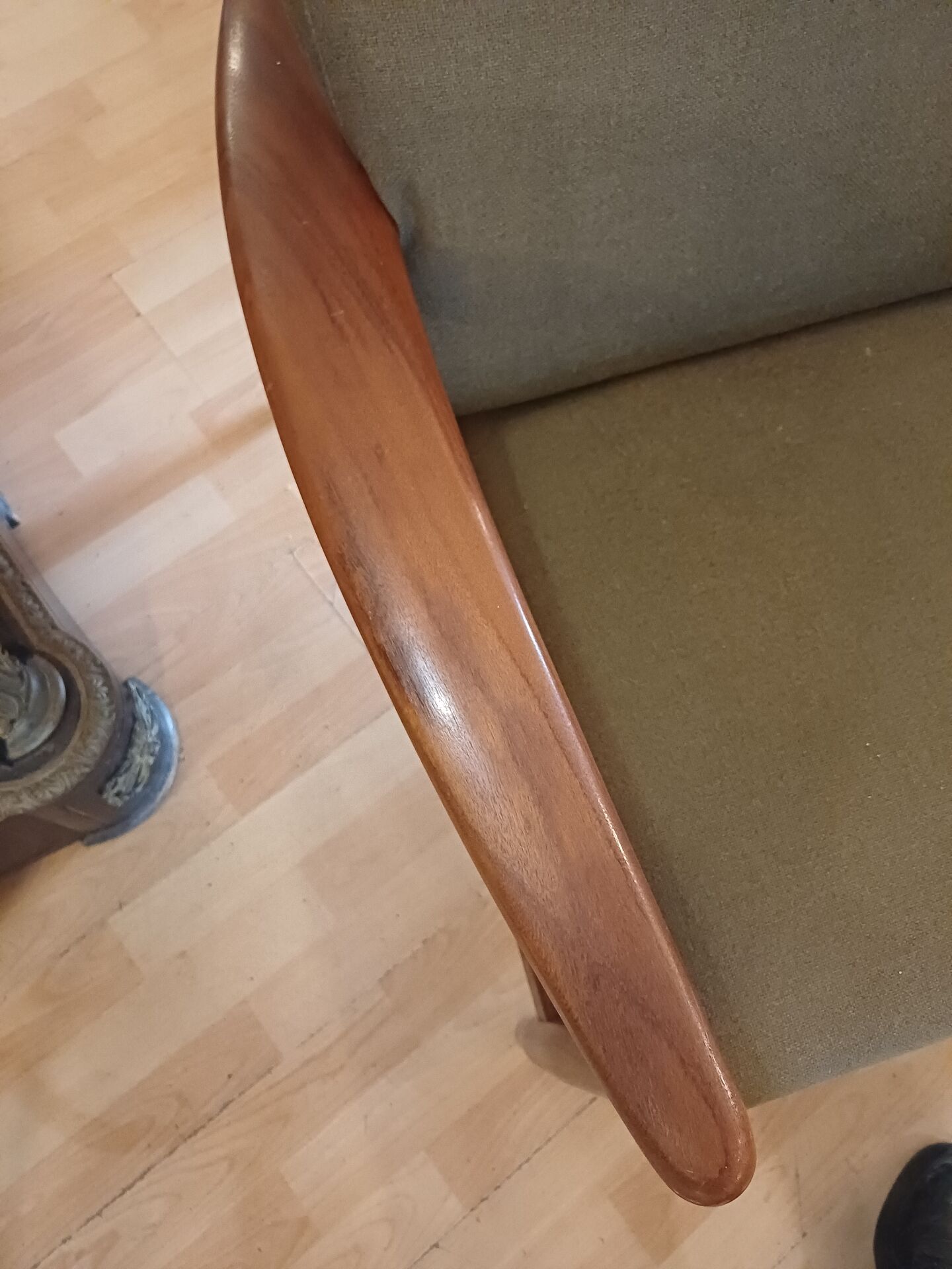 1960 Scandinavian convertible bench, in its original condition.