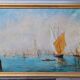 Oil on canvas of Venice, by Ernest Viallate