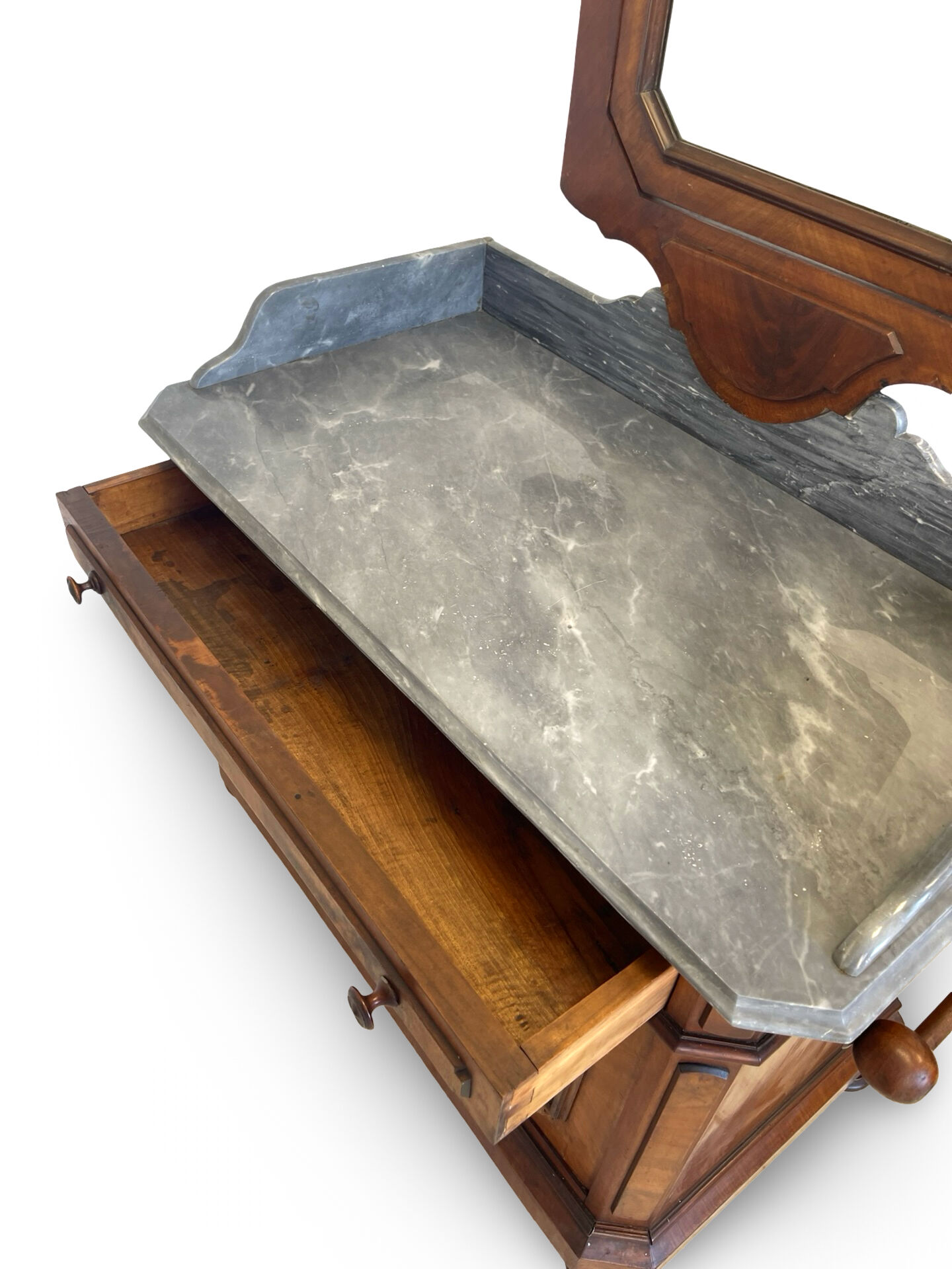 The antique walnut vanity , 19th century