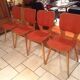 Suite de 4 chaises Baumann bistrot vintage