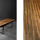 Vintage Mid-Century Modern Danish Rosewood Coffee Table with Shelf, 1960s