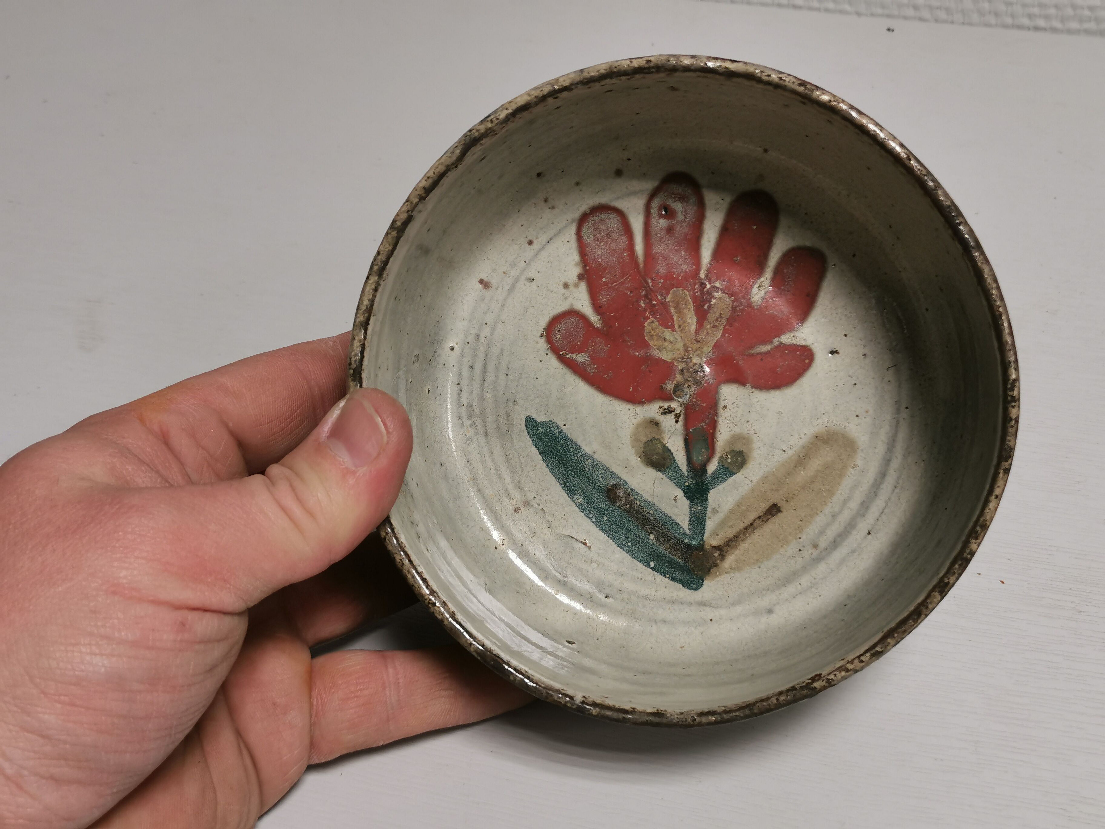 Bowl , Cut , empty pocket Vintage , Ceramic Gustave Reynaud le Murier Vallauris