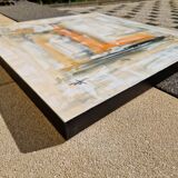 Abstract painting table