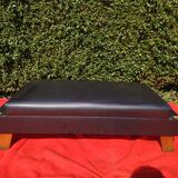 Vintage leather bench, modular