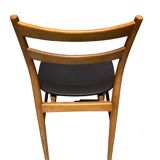 Set of six wooden chairs