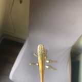 6 mocha spoons gilded with fine gold