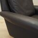 Fauteuil en cuir marron, design danois, années 1960, designer : Aage Christiansen.