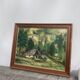 Tableau signé au couteau d'une montagne
