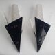 Pair of antique tulip arrow wall sconces