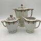 Large porcelain coffee service, 33 pieces, signed RAYNAUD - Cie Limoges - 1940s