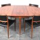 Table et chaises en palissandre Møller modèle 80 par Niels Otto (NO) Møller pour JL Møllers, années 1960, ensemble de 5.