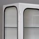 Glass & iron medical cabinet, 1970s