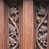 Dresser unit with two bodies in neo-Gothic style.