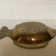Empty brass fish bag