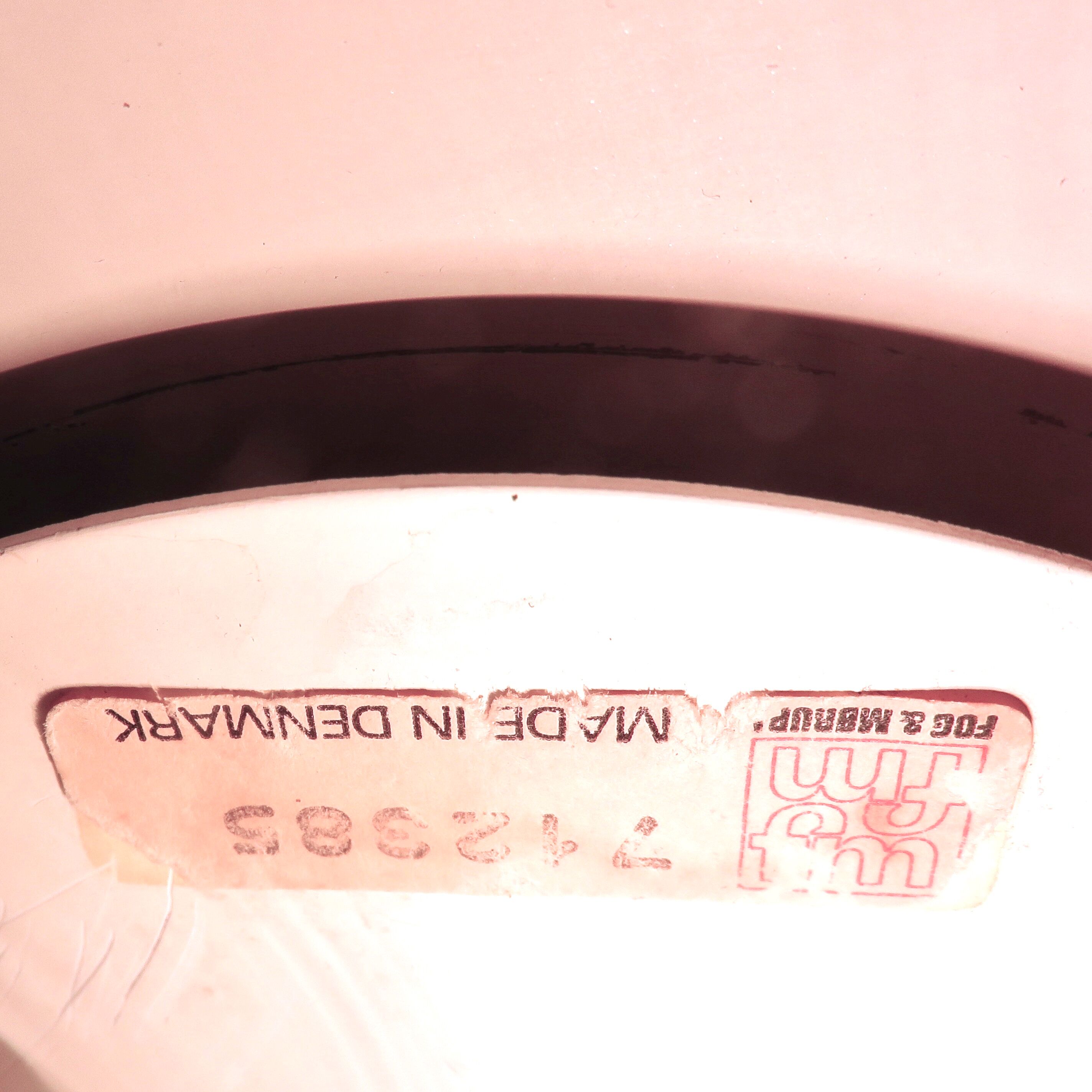 Suspension Spacy silver "Diskos" Fog and Morup. Denmark 1960