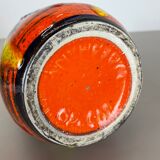 R fat lava multi-color vase scheurich, germany wgp, 1970s