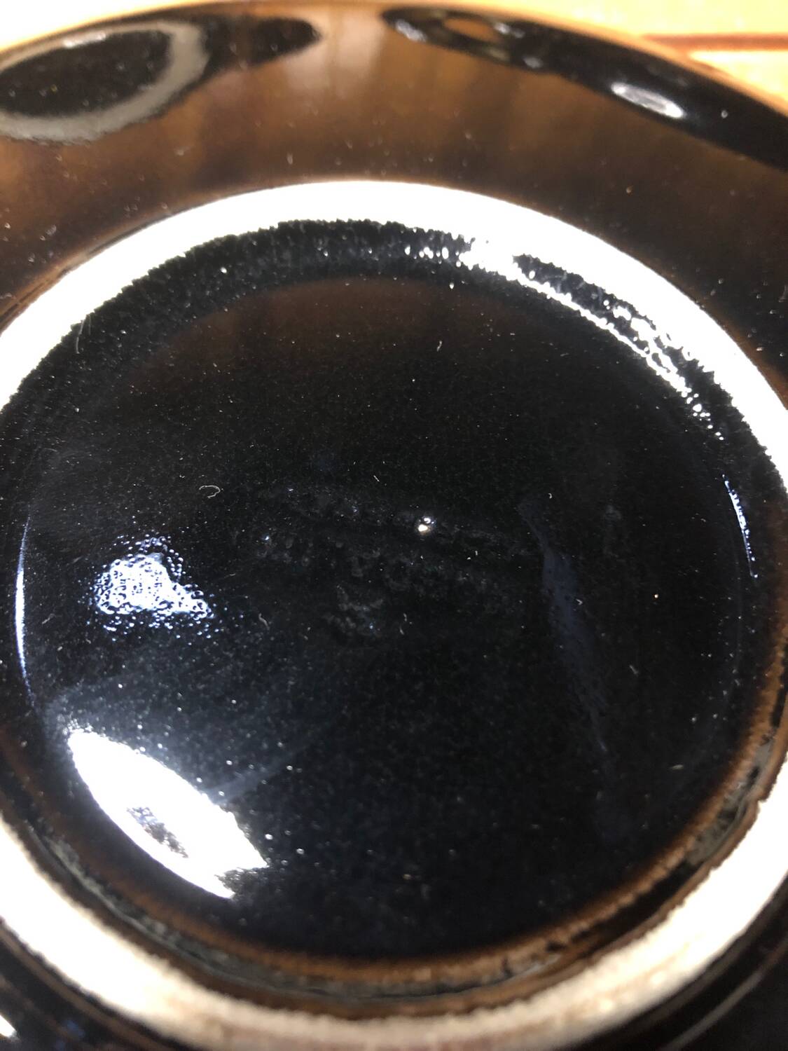 Old magdalith breakfast service black & blue ceramic vintage #a517