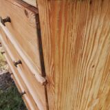 4-drawer pine chest of drawers