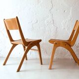 Set of 2 Danish chairs, 1960s