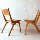 Ensemble de 2 chaises danoises, années 1960
