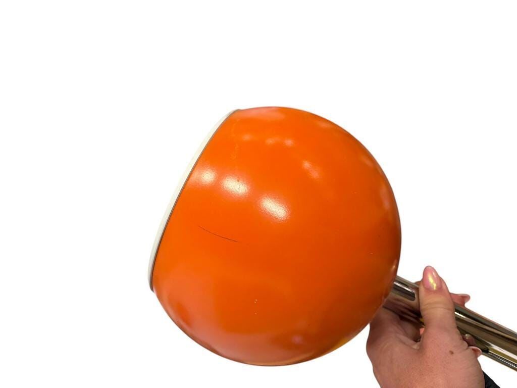 Vintage orange eye ball / suspension with 2 light points.