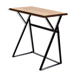 Bureau cèdre et métal