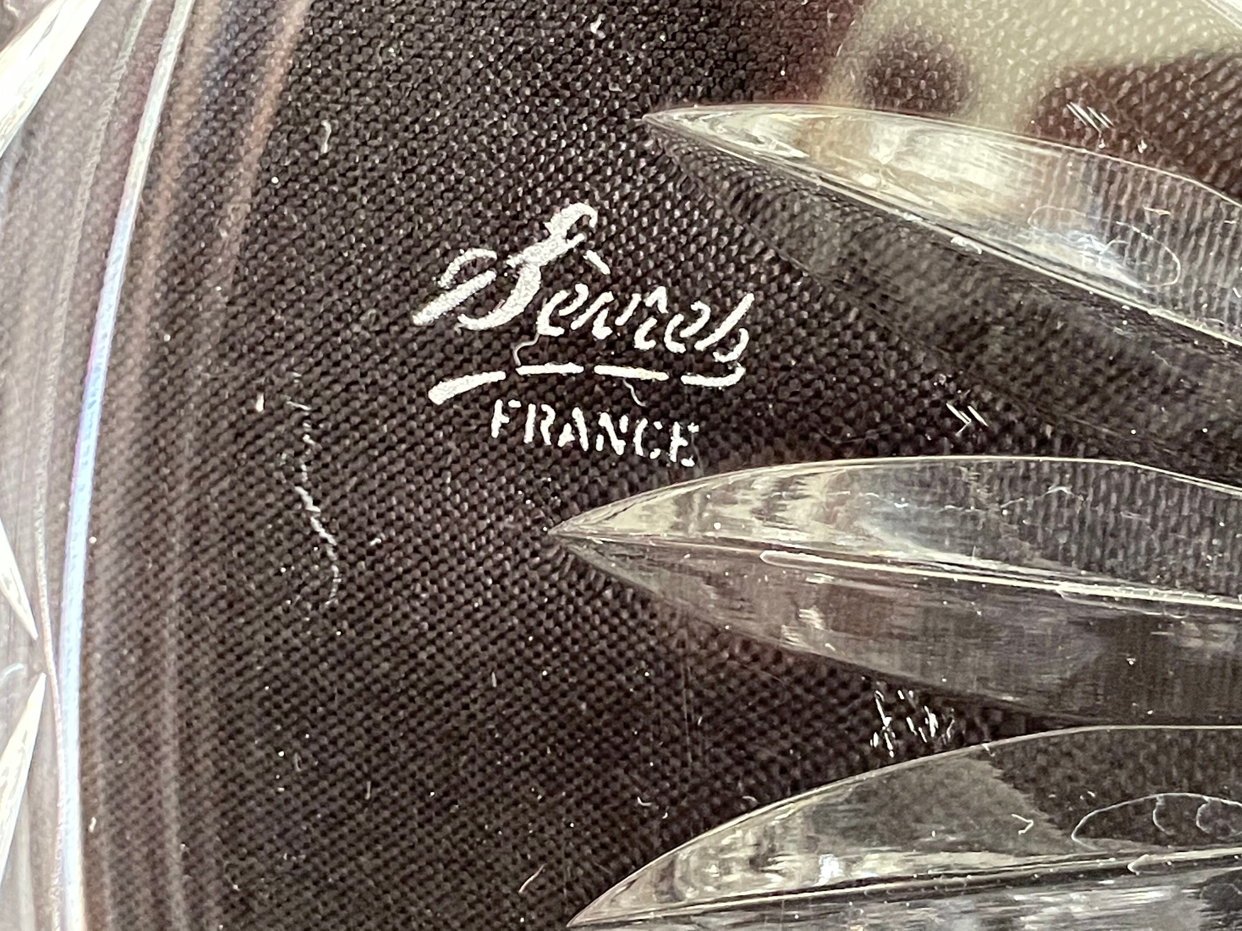 Crystal de Sèvres salad bowl in cut crystal