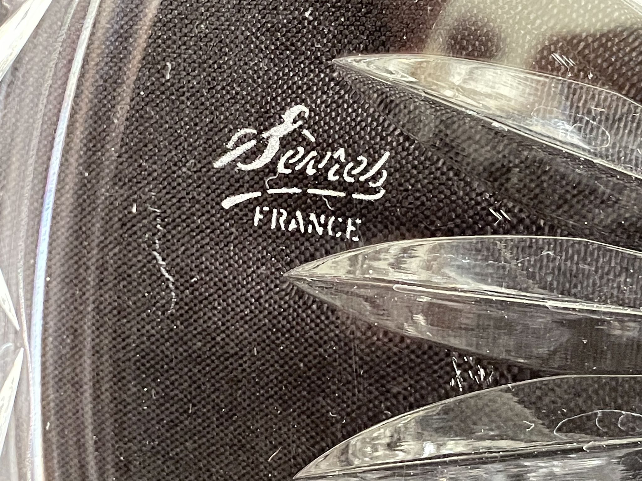 Crystal de Sèvres salad bowl in cut crystal