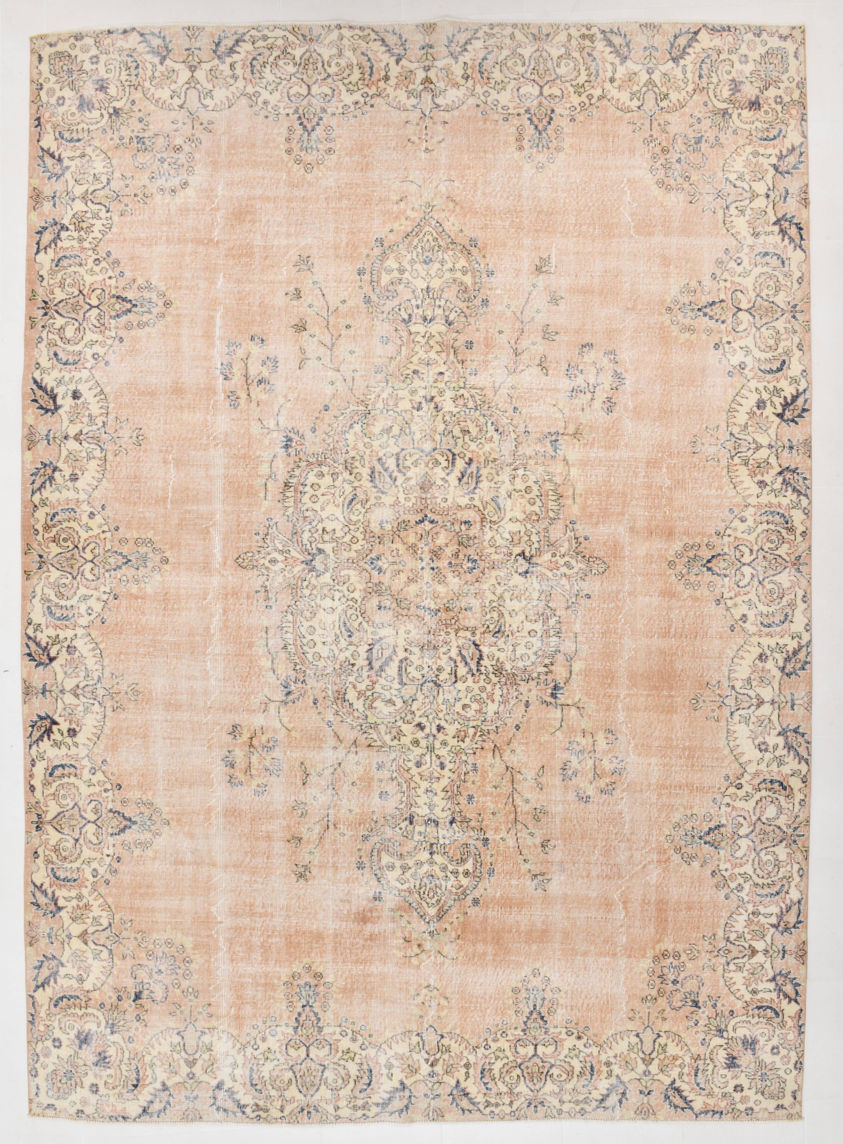 Handmade antique classic rug 361x260cm