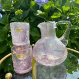 Carafe and glasses crystal glassworks of the popes